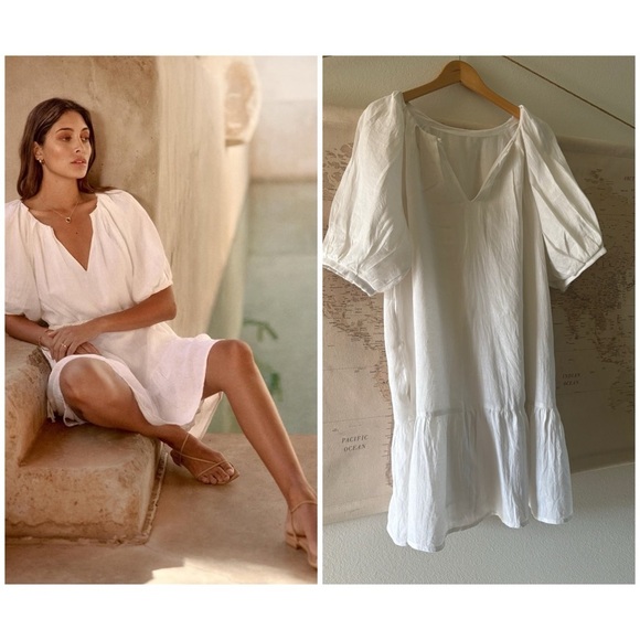 Brochu Walker Dresses & Skirts - Brochu Walker Bree Dress 100% Linen Reversible